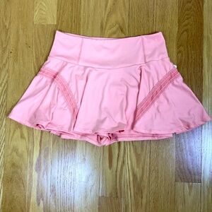 Free People Movement Skort Peach Pleats (L) NWT